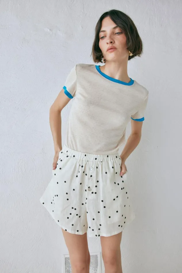 Sets Women VRG GRL Eliza Linen Shorts Dot Sets Women VRG GRL Eliza Linen Shorts Dot