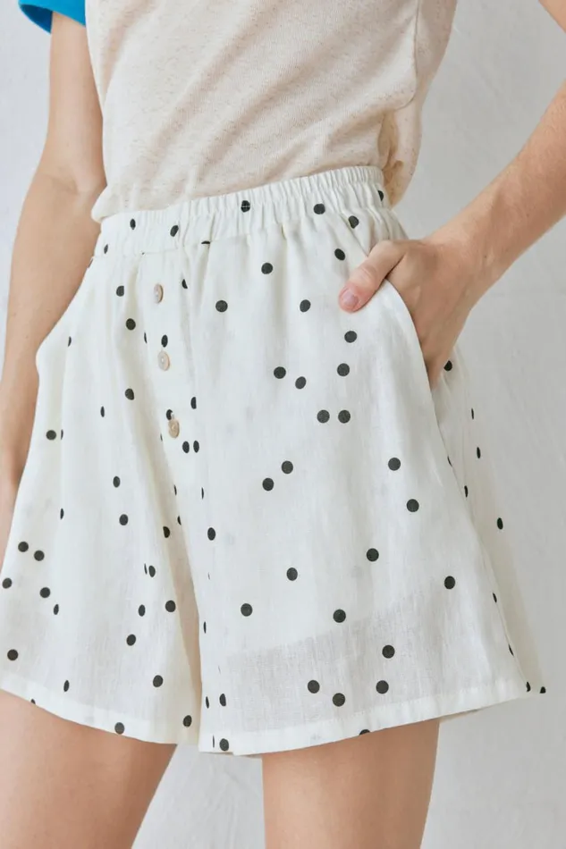 Sets Women VRG GRL Eliza Linen Shorts Dot Sets Women VRG GRL Eliza Linen Shorts Dot