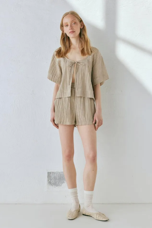 Sets Women VRG GRL The Sea and I Shorts Taupe