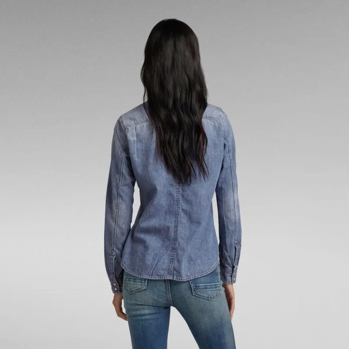Shirts and Blouses Women GStar RAW 3301 Denim Shirt Medium Aged