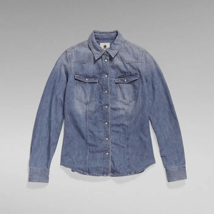 Shirts and Blouses Women GStar RAW 3301 Denim Shirt Medium Aged