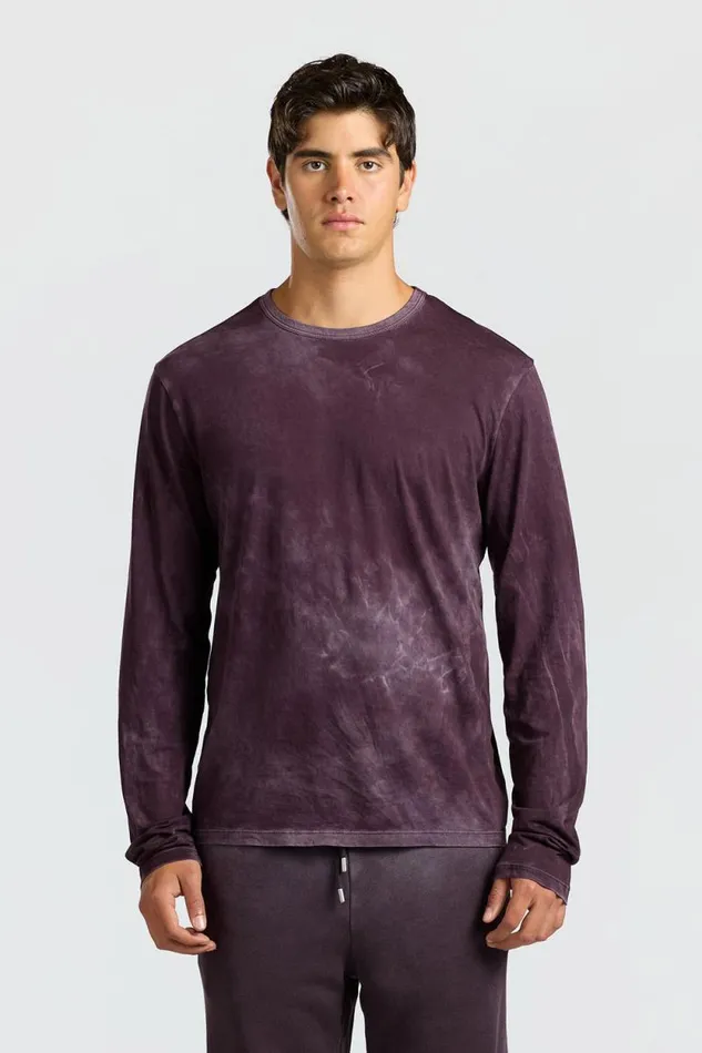 Shirts Men COTTON CITIZEN Classic Crew Long Sleeve Shirt Vintage Eggplant