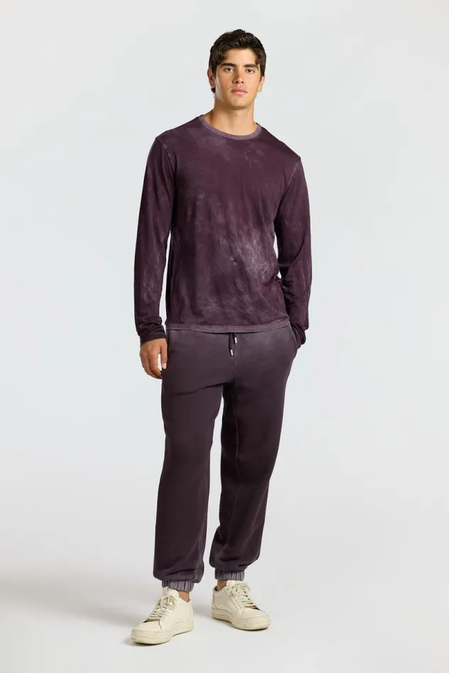 Shirts Men COTTON CITIZEN Classic Crew Long Sleeve Shirt Vintage Eggplant