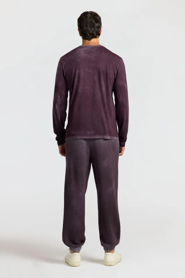 Shirts Men COTTON CITIZEN Classic Crew Long Sleeve Shirt Vintage Eggplant