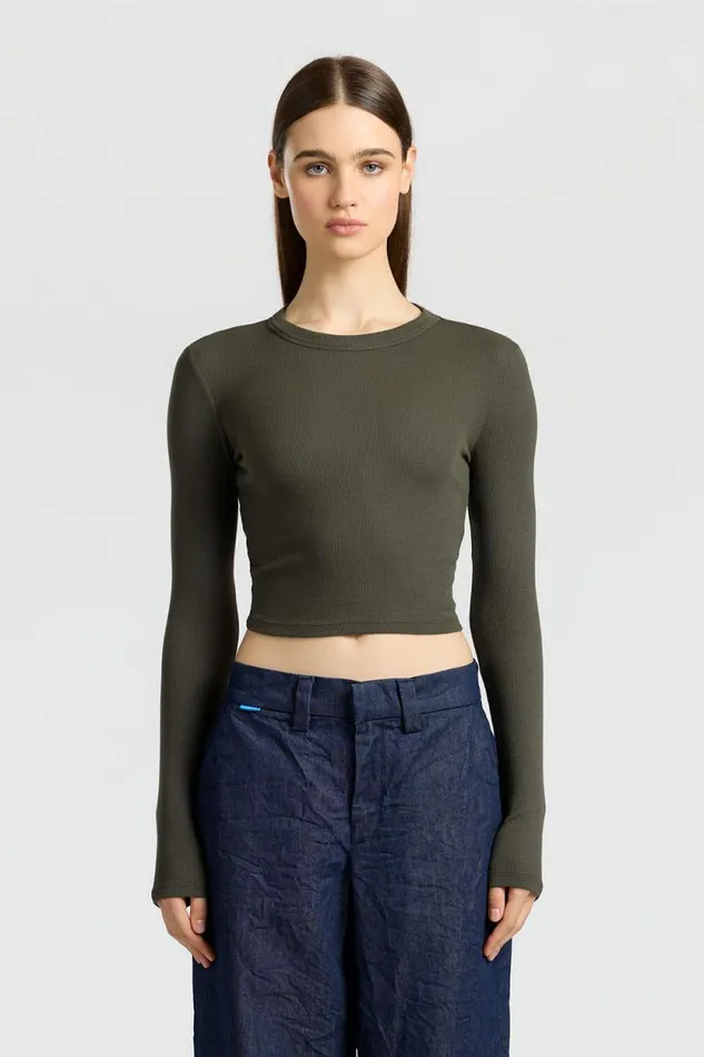 Shirts Women COTTON CITIZEN Verona Crop Shirt Alpine
