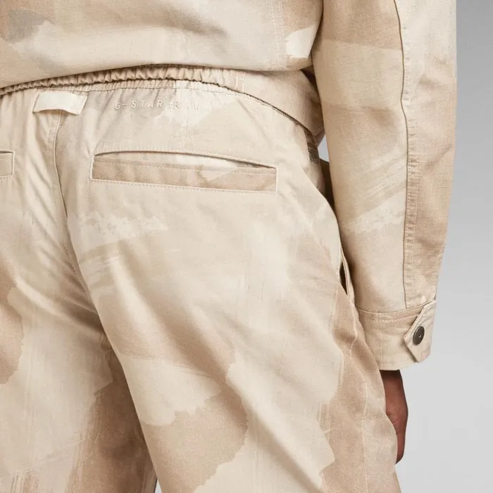 Shorts Men GStar RAW Sport Trainer Shorts Allover Whitebait Watercolor Camo