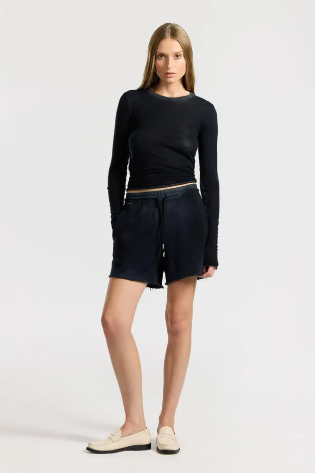 Shorts Women COTTON CITIZEN Boston Short Vintage Black Shorts Women COTTON CITIZEN Boston Short Vintage Black