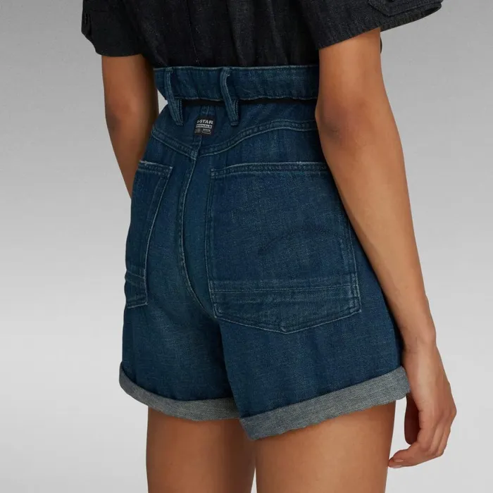 Shorts Women GStar RAW Lintell Shorts Worn In Atoll Blue
