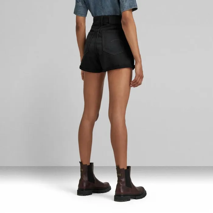 Shorts Women GStar RAW Tedie Denim Shorts Worn In Black Onyx