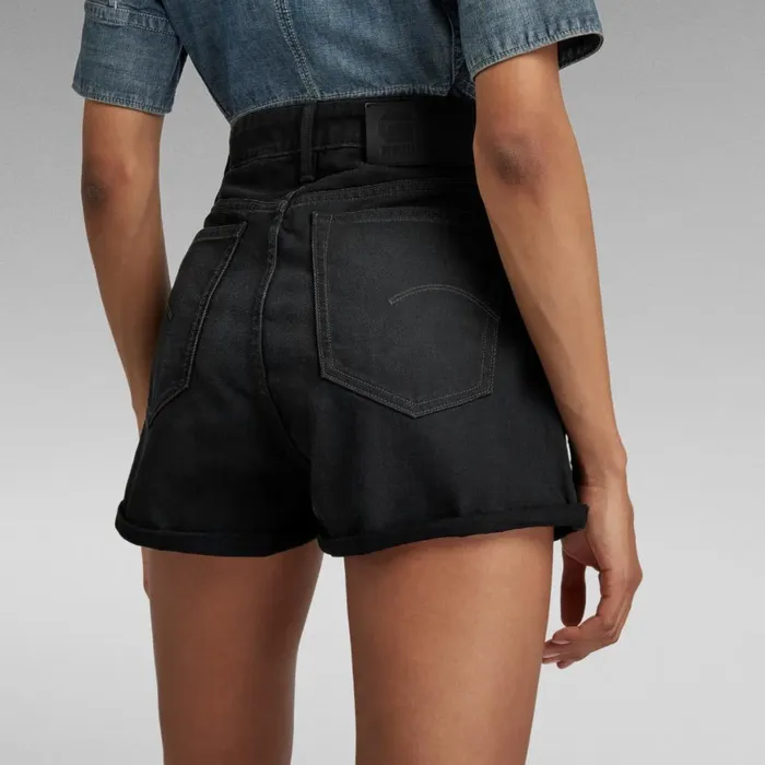 Shorts Women GStar RAW Tedie Denim Shorts Worn In Black Onyx