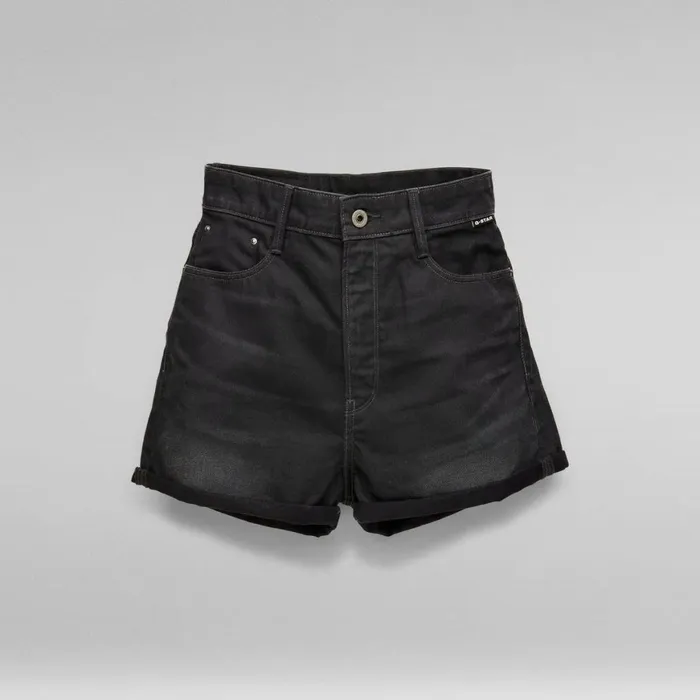 Shorts Women GStar RAW Tedie Denim Shorts Worn In Black Onyx