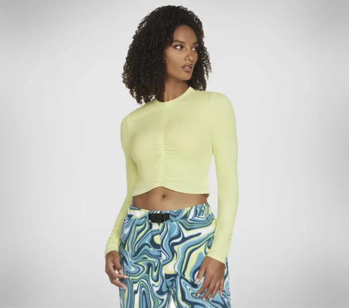 Skechers 2 Much Fun Long Sleeve Lime Women Tops