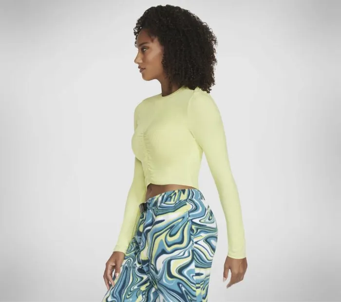 Skechers 2 Much Fun Long Sleeve Lime Women Tops