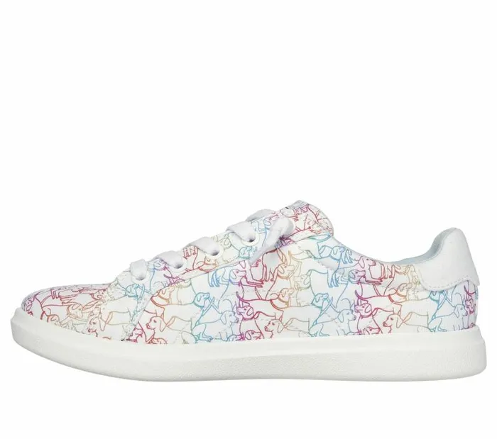 Skechers BOBS D039Vine 8211 Doggy Daycare White Multi Women Casual Sneakers