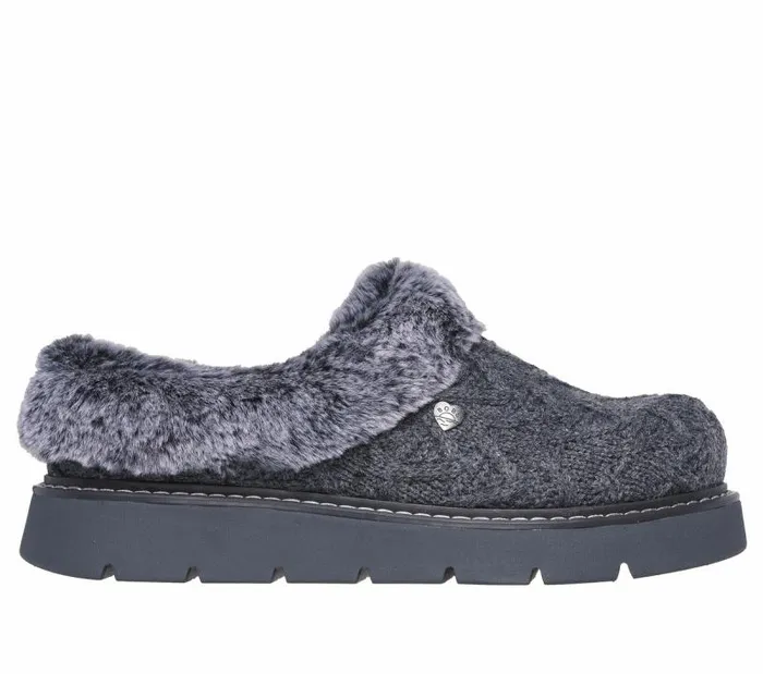 Skechers BOBS Keepsakes Lite 8211 Warm Regards Charcoal Women SlipOns