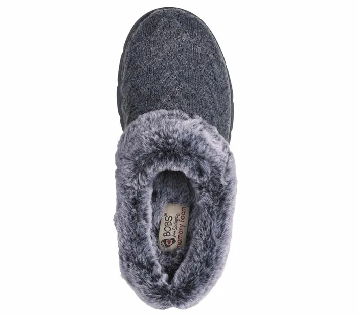 Skechers BOBS Keepsakes Lite 8211 Warm Regards Charcoal Women SlipOns