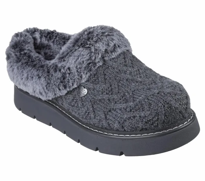 Skechers BOBS Keepsakes Lite 8211 Warm Regards Charcoal Women SlipOns