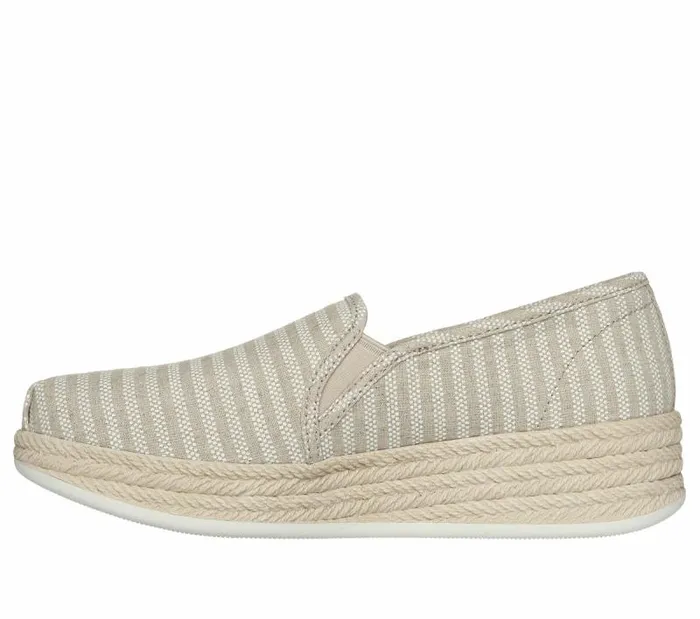 Skechers BOBS Urban Highlites 8211 Pattern Play Natural Women Canvas Shoes