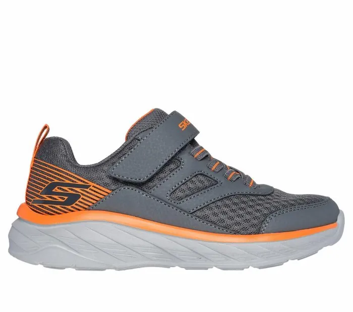 Skechers Boundless Charcoal Orange Kids Athletic Shoes and Sneakers