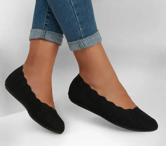 Skechers Cleo 20 8211 Forevermore Black Women Flats