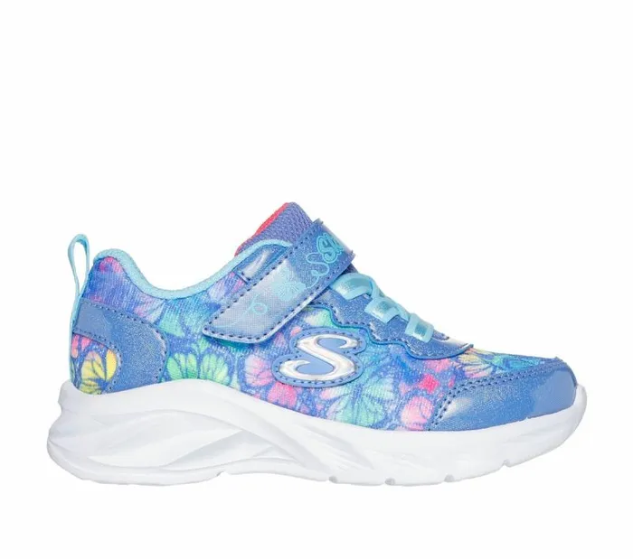 Skechers Coastline 8211 Flutter Fly Blue Multi Kids Athletic Shoes and Sneakers Skechers Coastline 8211 Flutter Fly Blue Multi Kids Athletic Shoes and Sneakers