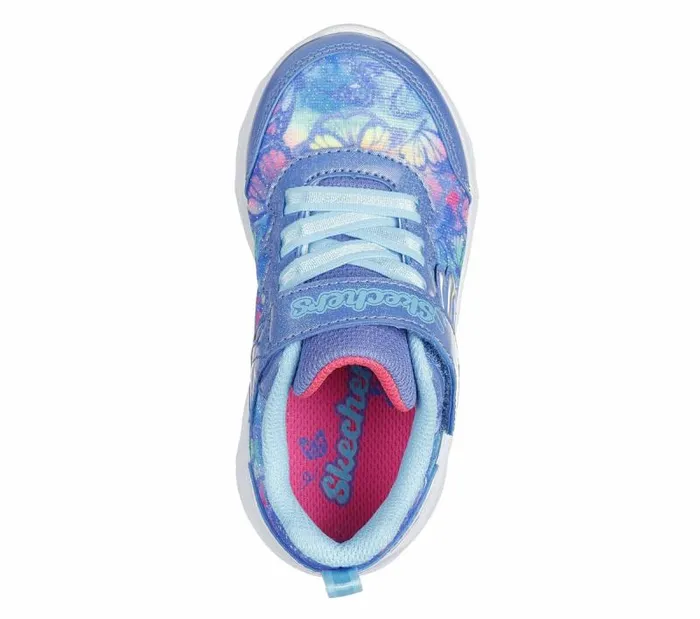 Skechers Coastline 8211 Flutter Fly Blue Multi Kids Athletic Shoes and Sneakers