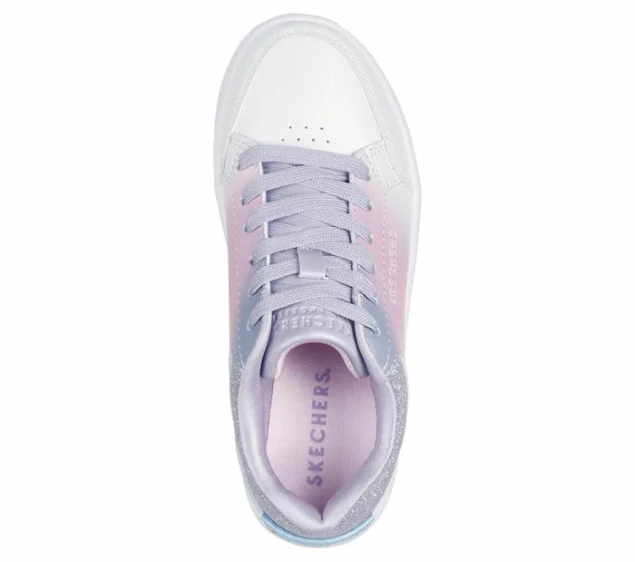 Skechers Court High 8211 Ombre Oasis White Multi Kids Athletic Shoes and Sneakers Skechers Court High 8211 Ombre Oasis White Multi Kids Athletic Shoes and Sneakers