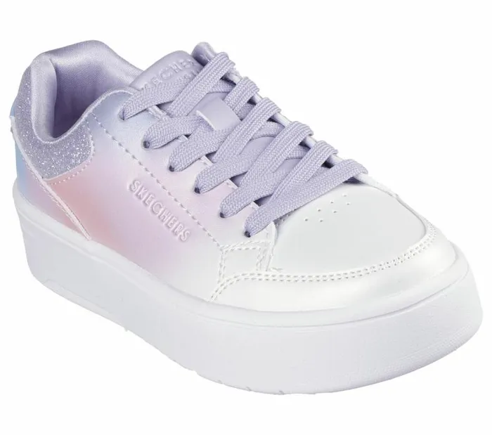 Skechers Court High 8211 Ombre Oasis White Multi Kids Athletic Shoes and Sneakers Skechers Court High 8211 Ombre Oasis White Multi Kids Athletic Shoes and Sneakers