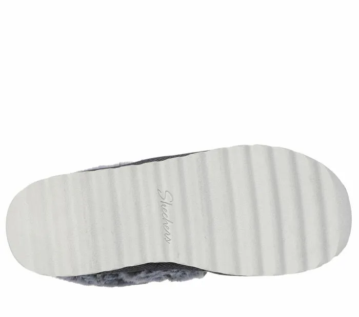 Skechers Cozy Up 8211 Frosty Snuggles Charcoal Women Slippers