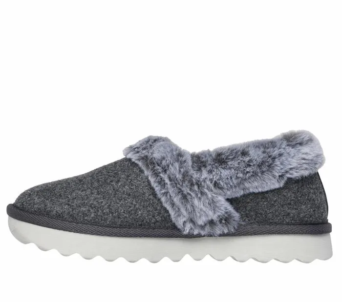 Skechers Cozy Up 8211 Frosty Snuggles Charcoal Women Slippers