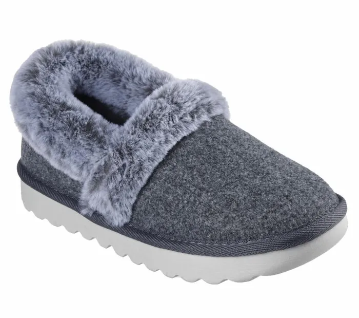 Skechers Cozy Up 8211 Frosty Snuggles Charcoal Women Slippers