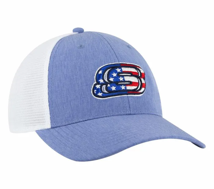 Skechers Diamond Mesh Baseball Hat Natural Navy WomenMen Hats Skechers Diamond Mesh Baseball Hat Natural Navy WomenMen Hats