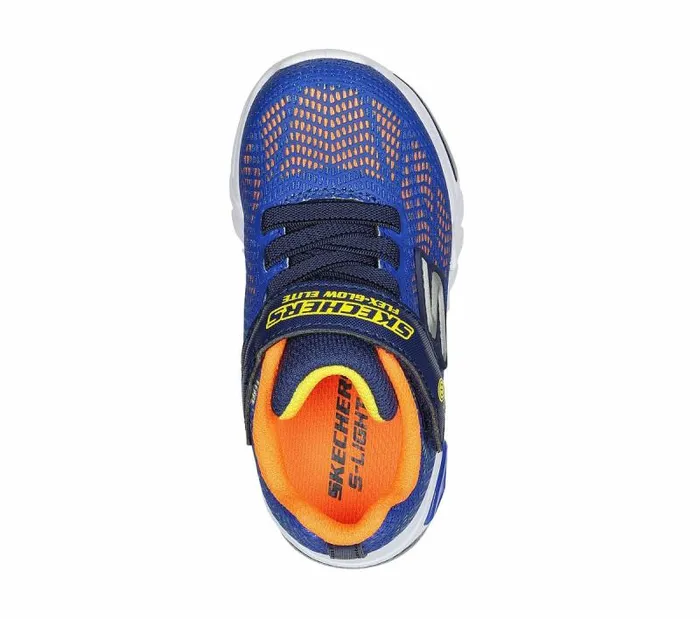 Skechers FlexGlow Elite 8211 Vorlo Royal Orange Kids Athletic Shoes and Sneakers Skechers FlexGlow Elite 8211 Vorlo Royal Orange Kids Athletic Shoes and Sneakers