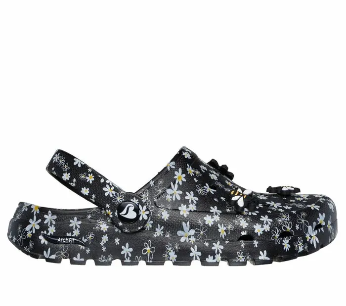 Skechers Foamies Arch Fit Footsteps 8211 Queen Bee Black Women SlipOns