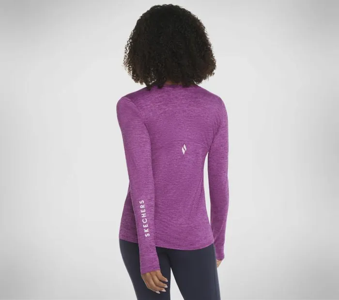 Skechers GO DRI Swift LS Crew Violet Women Tops