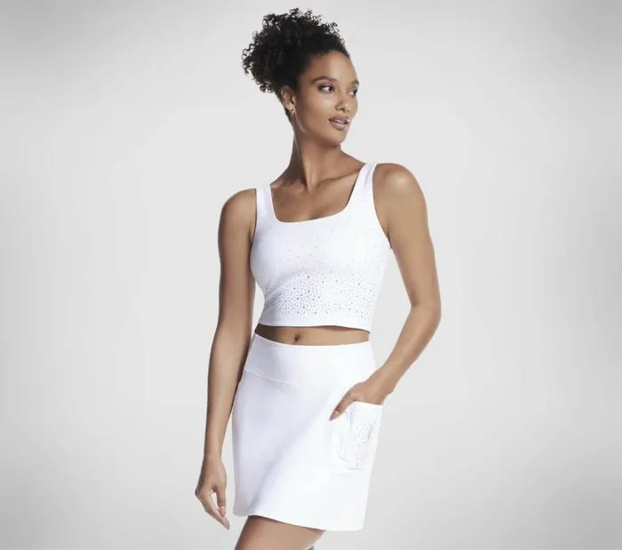 Skechers GO FLEX Shine Bra White Women Tops