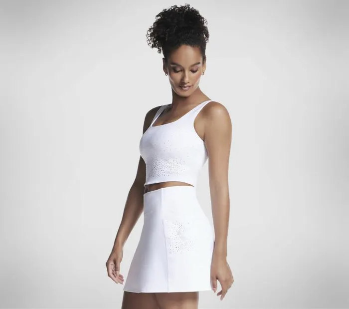 Skechers GO FLEX Shine Bra White Women Tops Skechers GO FLEX Shine Bra White Women Tops
