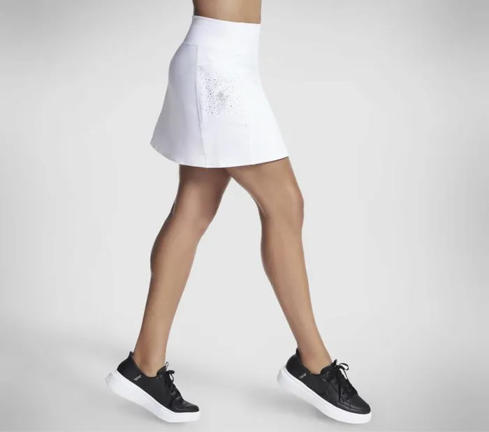 Skechers GO FLEX Shine Skort White Women Bottoms Skechers GO FLEX Shine Skort White Women Bottoms