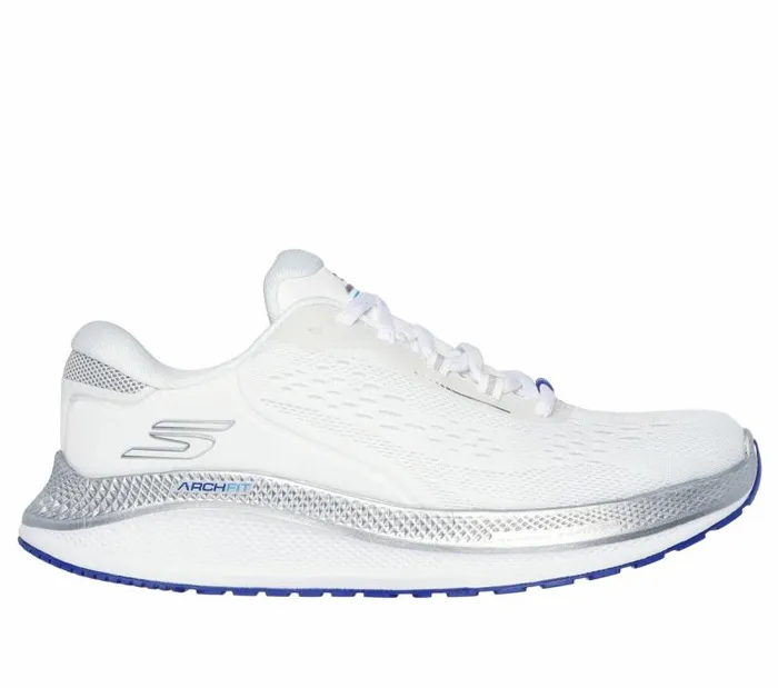 Skechers GO RUN Persistence 2 White Silver Women Athletic Sneakers