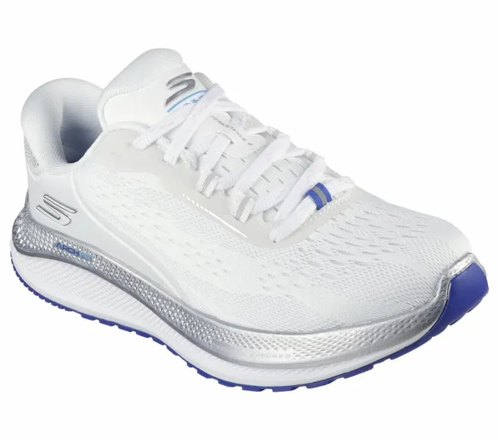 Skechers GO RUN Persistence 2 White Silver Women Athletic Sneakers