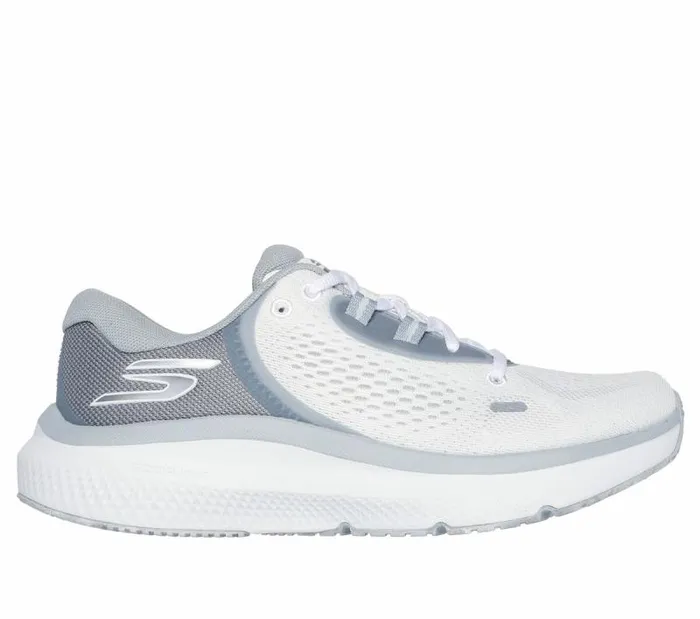 Skechers GO RUN Pure 4 White Gray Women Athletic Sneakers