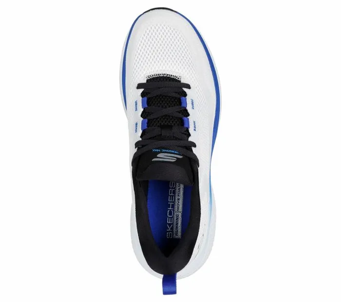 Skechers GO RUN Supersonic Max Wht Black Blue Women Athletic Sneakers