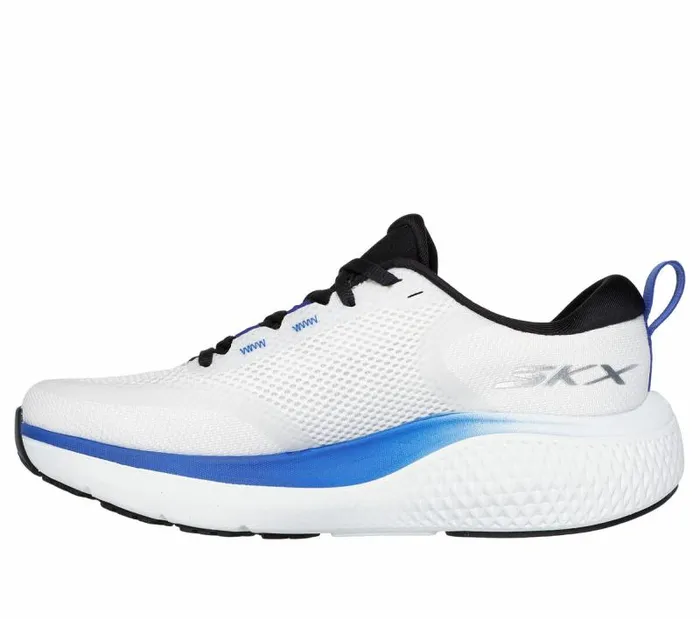 Skechers GO RUN Supersonic Max Wht Black Blue Women Athletic Sneakers