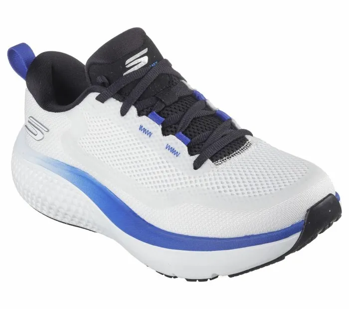 Skechers GO RUN Supersonic Max Wht Black Blue Women Athletic Sneakers