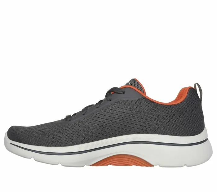 Skechers GO WALK Arch Fit 20 8211 Idyllic 2 Charcoal Orange Men Athletic Sneakers Skechers GO WALK Arch Fit 20 8211 Idyllic 2 Charcoal Orange Men Athletic Sneakers