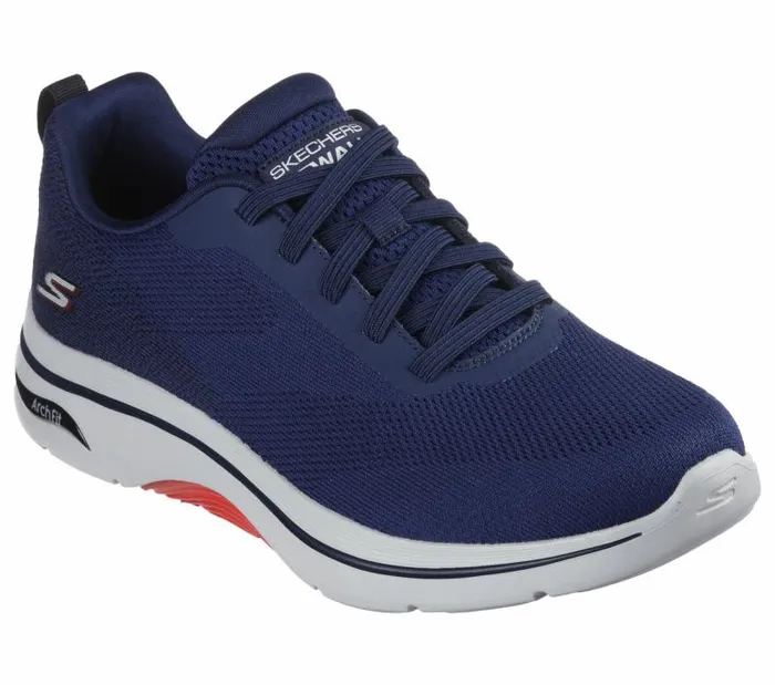 Skechers GO WALK Arch Fit 20 8211 Temporal Navy Red Men Casual Sneakers Skechers GO WALK Arch Fit 20 8211 Temporal Navy Red Men Casual Sneakers
