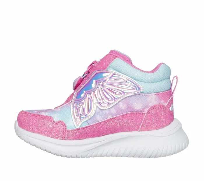 Skechers Jumpsters 8211 Miss Butterfly Glitz Pink Turquoise Kids Athletic Shoes and Sneakers Skechers Jumpsters 8211 Miss Butterfly Glitz Pink Turquoise Kids Athletic Shoes and Sneakers