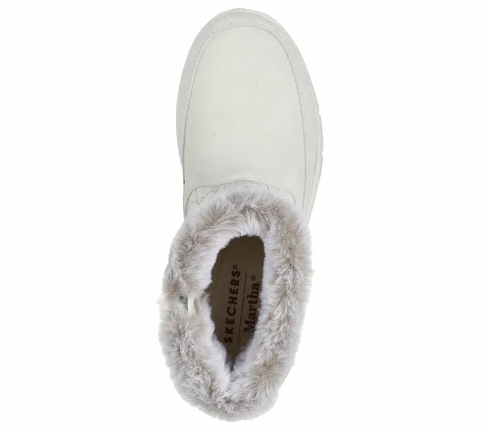 Skechers Martha Stewart Easy Going 8211 Darling Puffer Winter White Women Boots