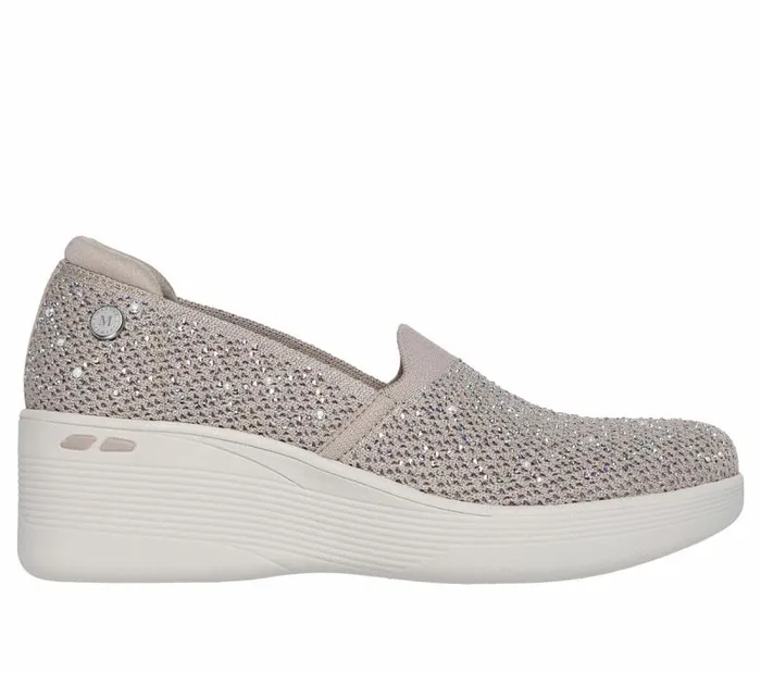 Skechers Martha Stewart PierLite 8211 My Reflection Taupe Women SlipOns