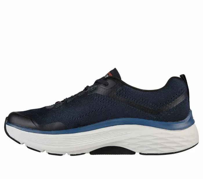 Skechers Max Cushioning Arch Fit Navy Orange Men Athletic Sneakers
